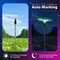 GIGALUMI Solar Garden Lights, 3 Pack Solar Garden Lights, Solar Christmas Decoration Color Changing LED, Outdoor Solar Lights Decorative for Pathway, Garden, Lawn, Patio, Driveway